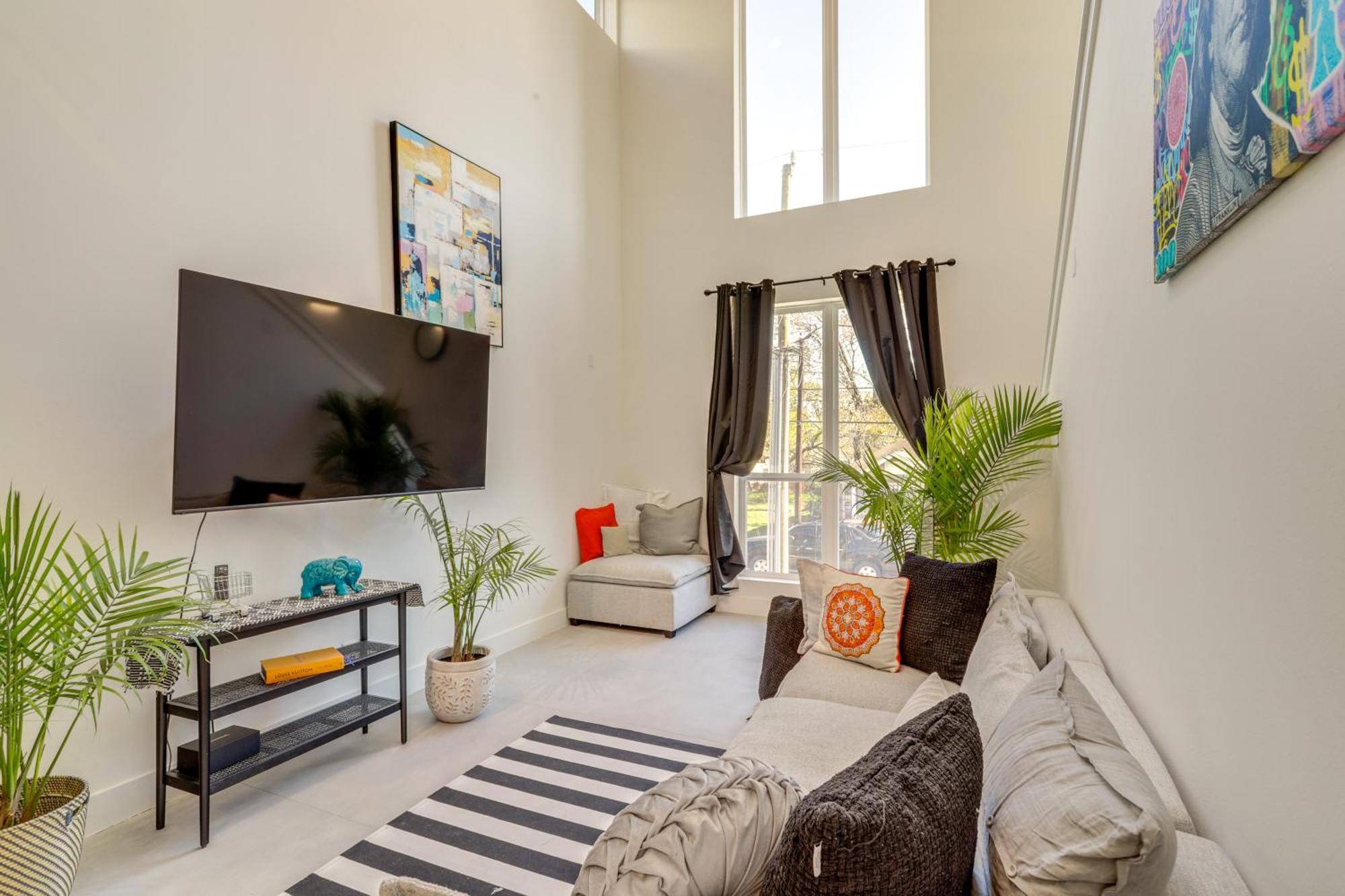 3 Mi To Dtwn Modern Townhome With Yard In Houston Exterior foto
